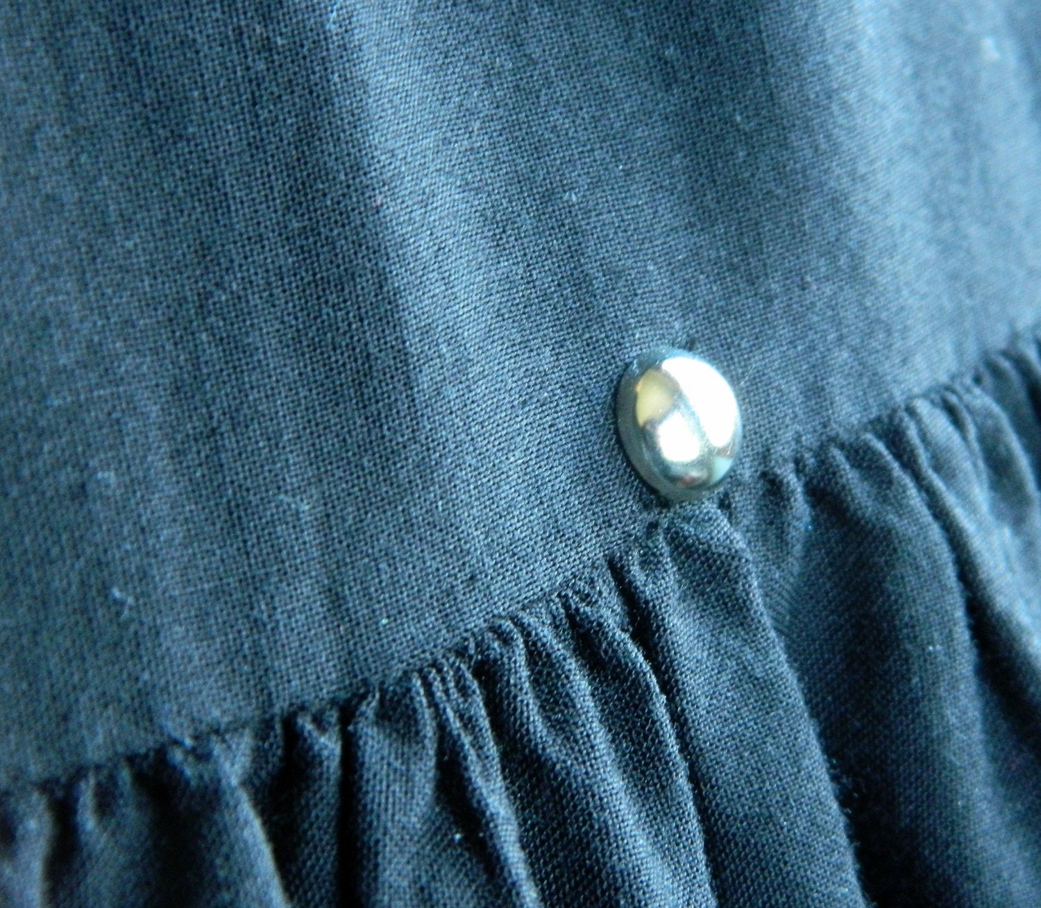 black midi skirt w studs . Young Country Western wear . square dance . small medium