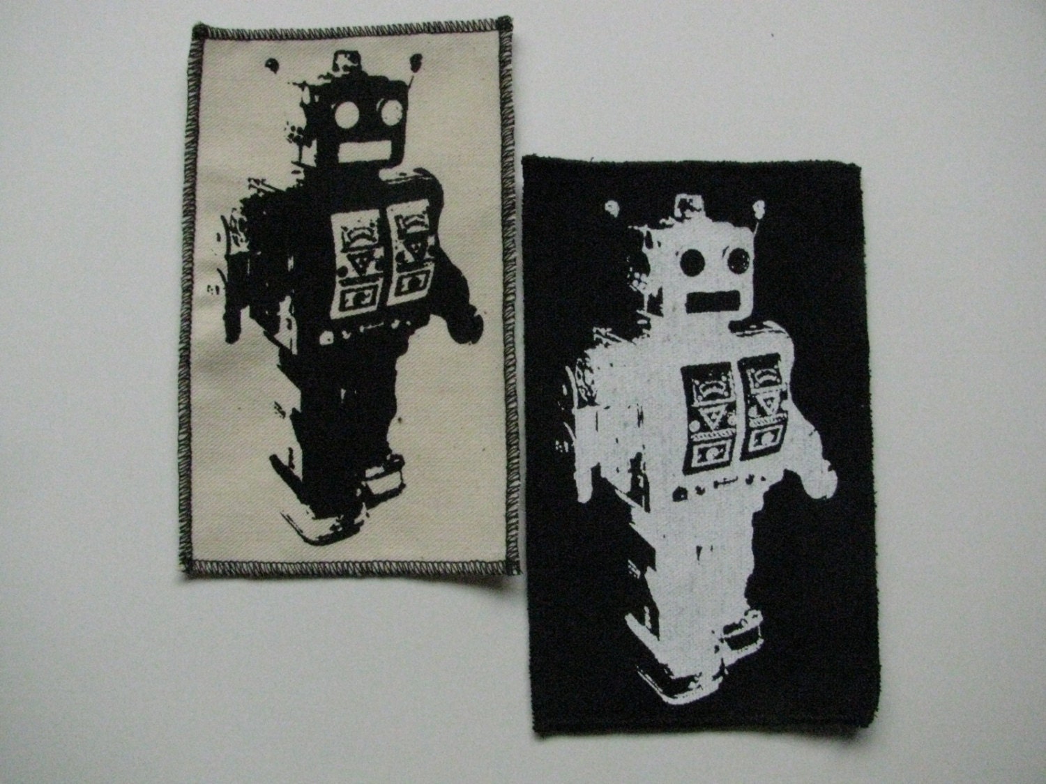 One robot canvas patch in any color you choose....FREE SHIPPING USA
