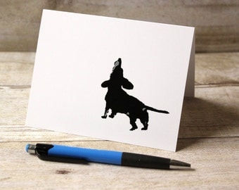 Dachshund Card Doxie Hotdog Wiener Dog Weenie blank