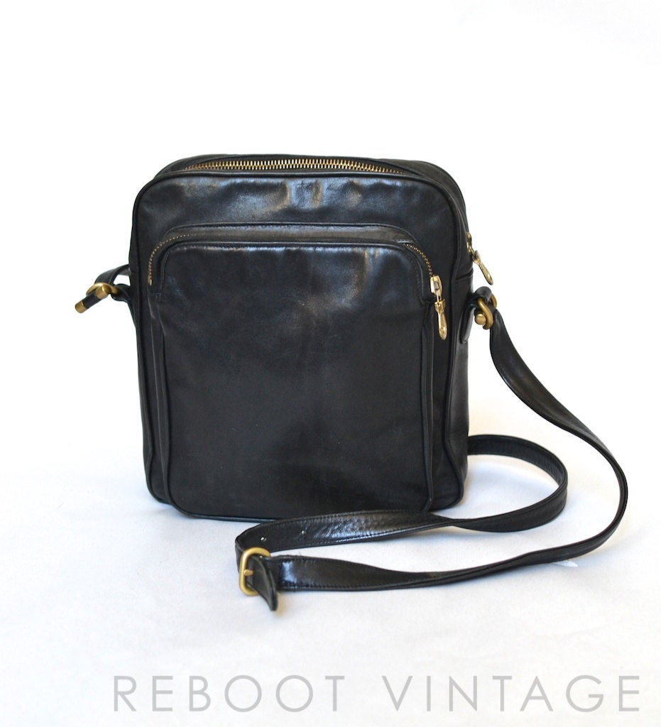 Vintage Johnny Farah Amazing Leather Travel Bag - 1980s