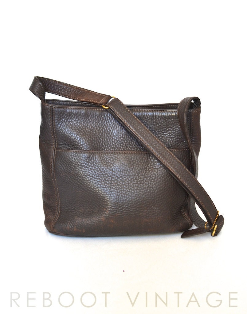 Vintage COACH 90s Italian Sonoma Pebbled Bucket Bag