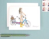 French Bike Ride Thank You Card