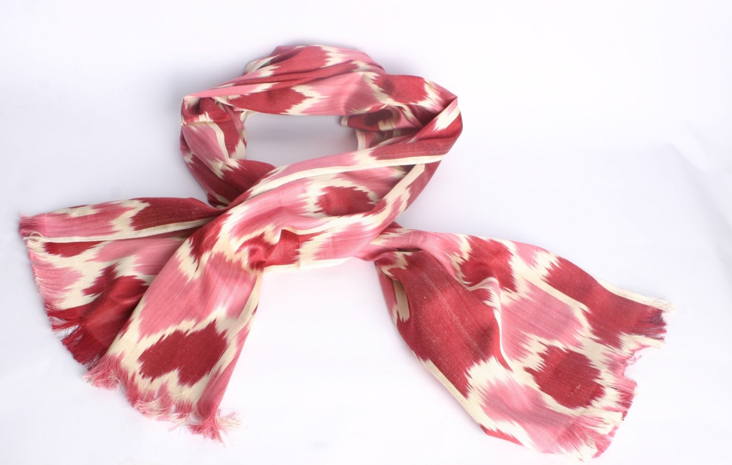 FAST SHIPMENT with FEDEX  (1-3 Days), Silk Ikat modern Scarf, Handwoven ikat silk Scarf,ikat  shawl, decorative  ikat scarf