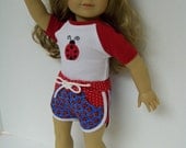 American Girl Doll Clothes: Three Piece Summer Play Set