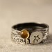 NEW ITEM 1 mm wide stacking ring with stamped star
