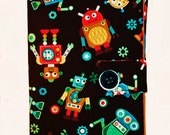 Colorful-Delightful-Charming Little Robots Ereader Cover for Children