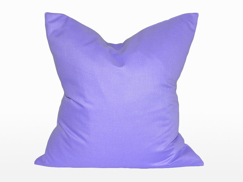 26" x 26" Decorative Throw Pillow / Accent Cushion Cover (Indoor) (Light-Weight Purple Solid)