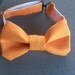 Very Orange - Boys Adjustable Pre-Tied Bow Tie in Bright Orange Fabric