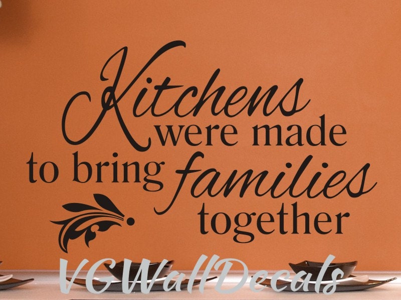 Popular items for kitchen quote decal on Etsy