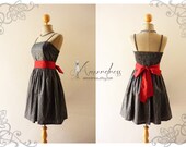 My Victorian Dress Vintage Inspired Dress in Black Vintage Filigree Party Tea Dress Wedding Prom Party Cocktail Dress -Size S-