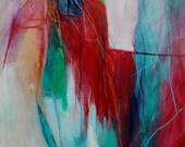 Expressionist Abstract Painting "Signs of Life"