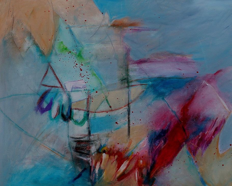 Abstract Painting Expressionist Contemporary Large Canvas