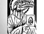 The Prophet Block Print