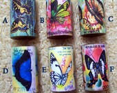 Paper Bead  Large Focal Butterfly Stamps