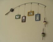 Fishing Pole Picture Frame - Metal Brown - 4 Frames