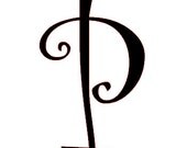 11" Vinyl Letter/Initial Decal