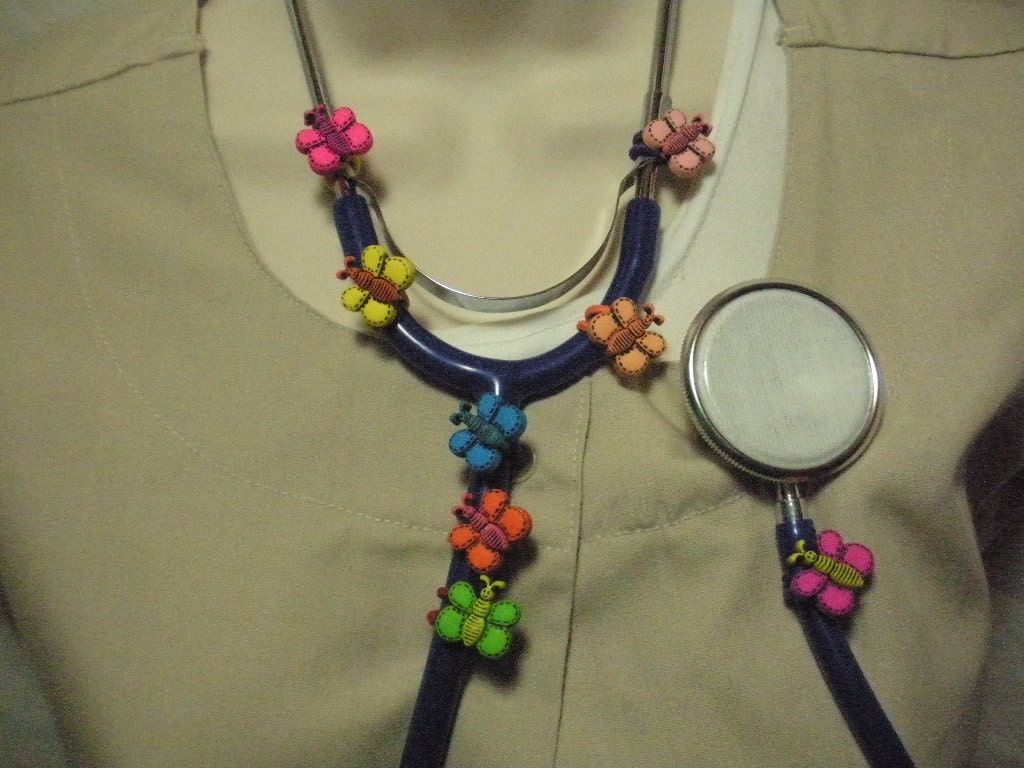 Butterfly Stethoscope Charm Jewelry QTY 8
