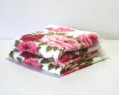 Vintage Set of 2 pink and cream Guest Bath Towels NEW OLD STOCK  by Cannon