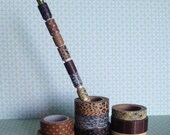 Washi Tape Sampler Pencil- "Natural Browns" Collection