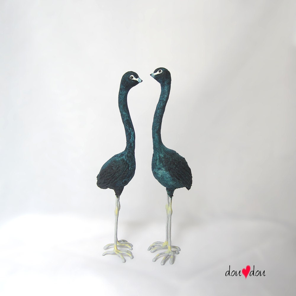 Art Bird Sculpture - Blue Heron