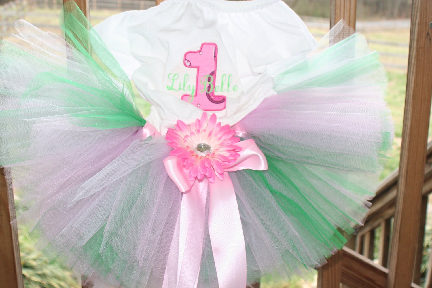 BIRTHDAY GIRL OUTFIT  First Birthday Tutu Custom Boutique Embroidery 1st 2nd 3rd