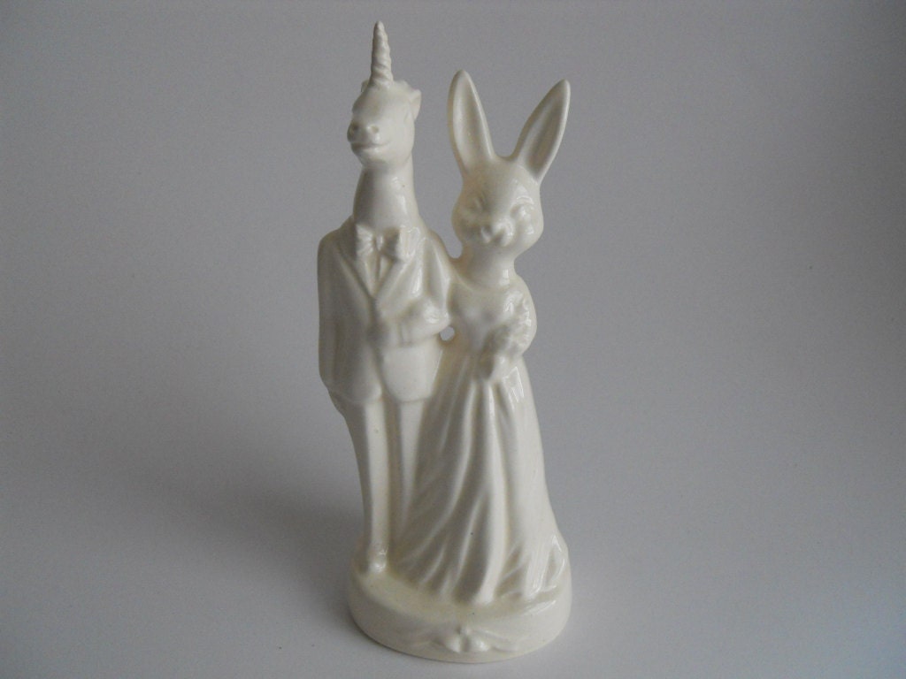 Unicorn Groom Weds Bunny Bride