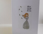 Blow Away Your Cares Greeting Card