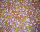 Heart, Peace and Butterflies - Pink Background- 12 x 12 Pillow Cover - 14 x 14 Pillow Form NOT Included