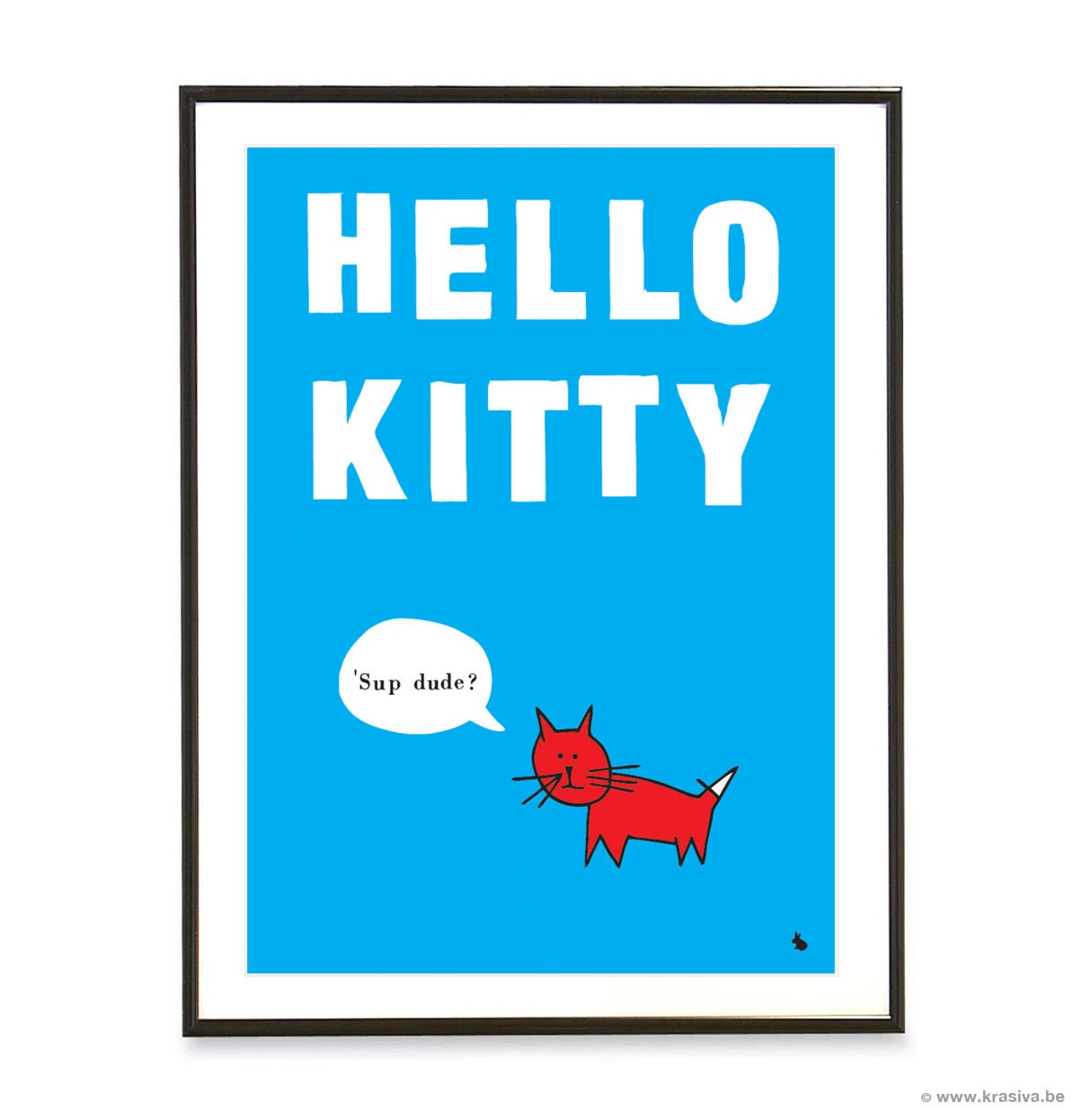 Pop art poster print - Hello kitty - A3