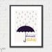 Art Print Dance In The Rain 8x10 or A4