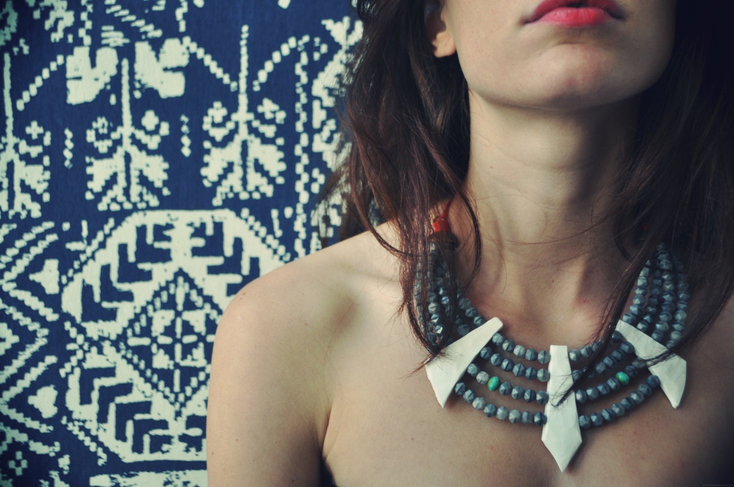 Tribal Arrows / Polymer clay arrows & glass beads/ Summer collection 2012