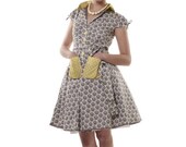 Apple Spot A-line Tea Dress