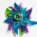 Felted flower brooch - Flower design - abstract flower brooch