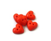 Orange Heart buttons
