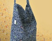 Ultra light summer CROSS-BODY BAG - genuine Liberty of London - black
