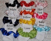 Baby Socks - Adorable Designer Infant Girl Socks- Made to match ANY outfit, Cute ribbon ruffle, perfect baby shower gift