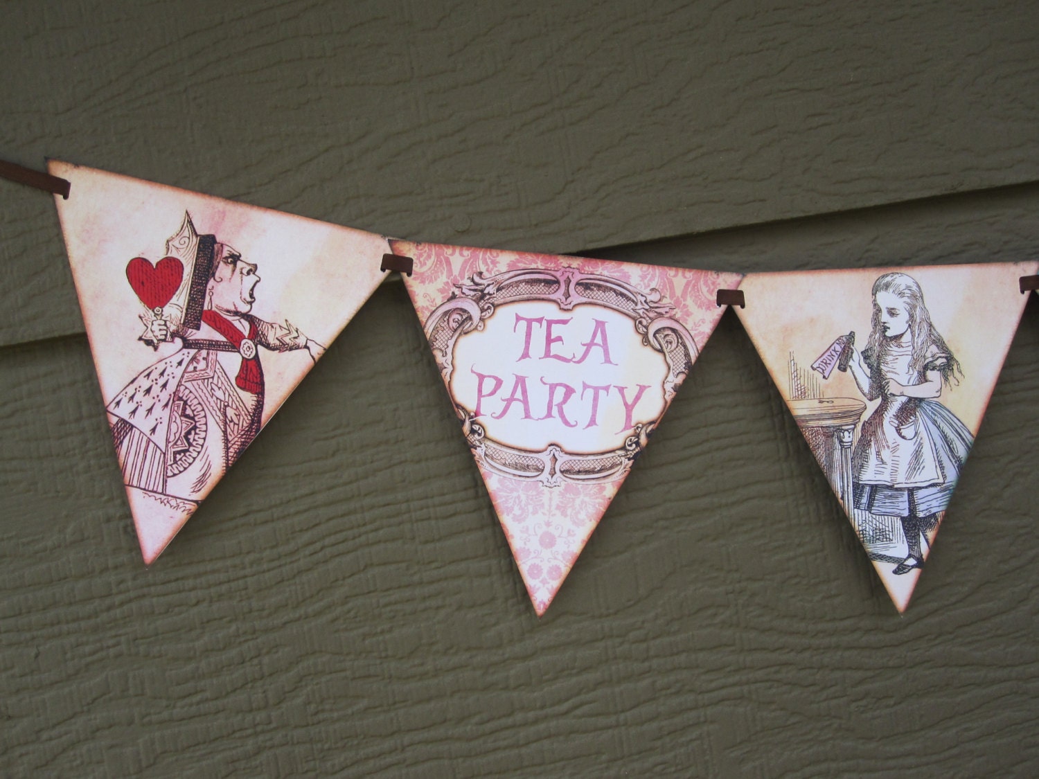 Tea Party Flag Pennant Banner (Alice in Wonderland) Il_170x135