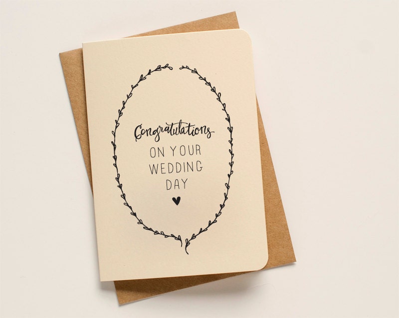 Congratulations on Your Wedding Day Greeting Card