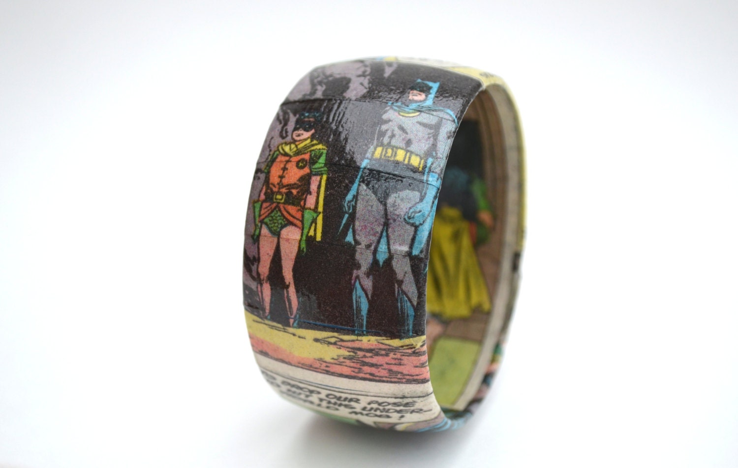 BATMAN and ROBIN Comic Book Bangle Bracelet