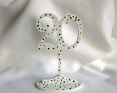Wedding Table Number, Polka Dot, Short