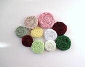 Mix Fabric Rosettes Embellishment