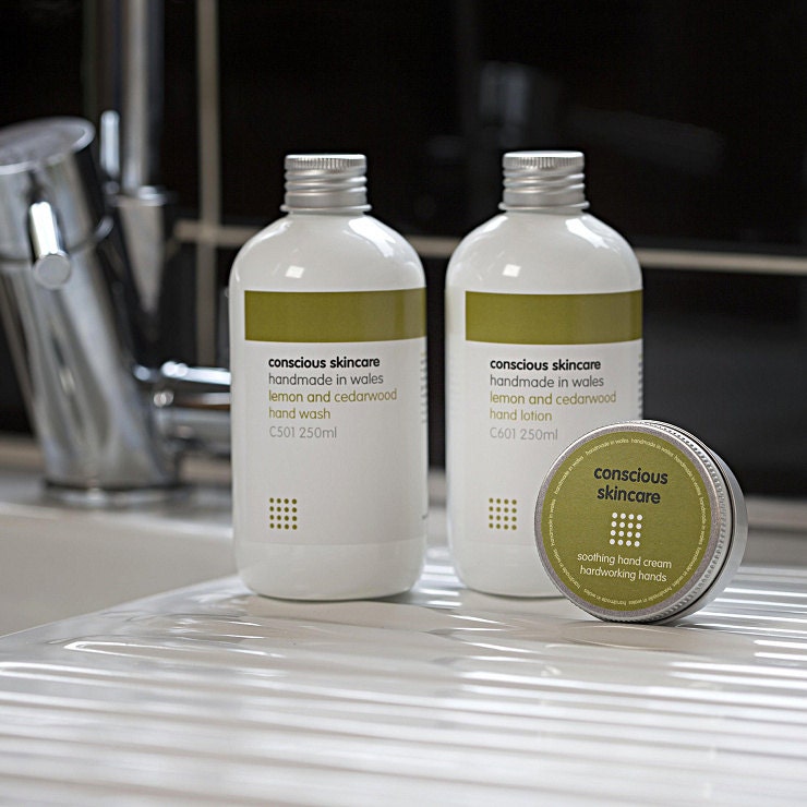 Lemon and Cedarwood Organic Hand Wash. 100% Chemical Free. 250ml size. Organic Skincare - Hand Wash