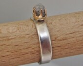 Raw Rough uncut Diamond ring - 0.8 Carat - size 7