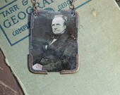 Charles Babbage necklace mixed media jewelry The Difference Engine computers 1800s