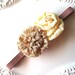 Floral Headband Elastic Headband Rosettes