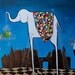 Abstract Canvas Art Print 20x30 Original Canvas Painting How to Catch a Butterfly by Yelena Dyumin artist - fantasy art