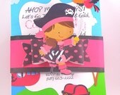 Pirate Girl Birthday Invitation Handmade Personalized