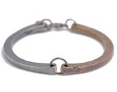 two piece bracelet - bronze and silver