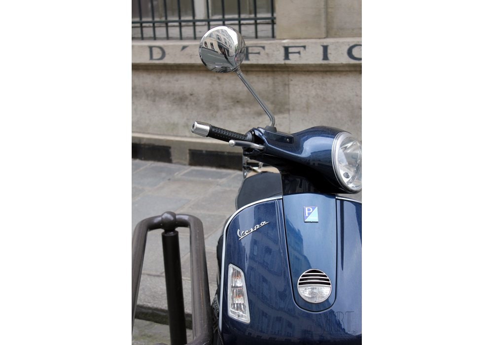 Motorcycle art, vespa scooter print, wall art, Europe photography, Father's Day Gift, fine art photography, 5x7 (13x18) F R E E  SHIPPING