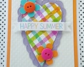 Happy Summer Card "Thank You" Get Well Soon"  "Just for You"  "Thank You"  greeting card